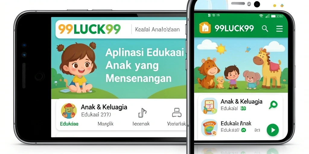 Screenshot 99LUCK99 menampilkan antarmuka Edukasi Anak yang interaktif.