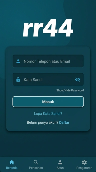 Masuk ke akun rr44 dengan mudah dan aman